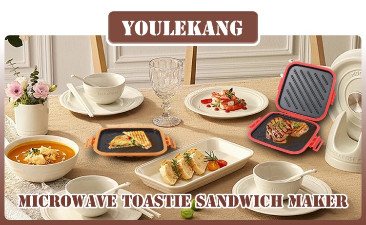 Enlarged Size Microwave Toaster Grill Tray front view product display