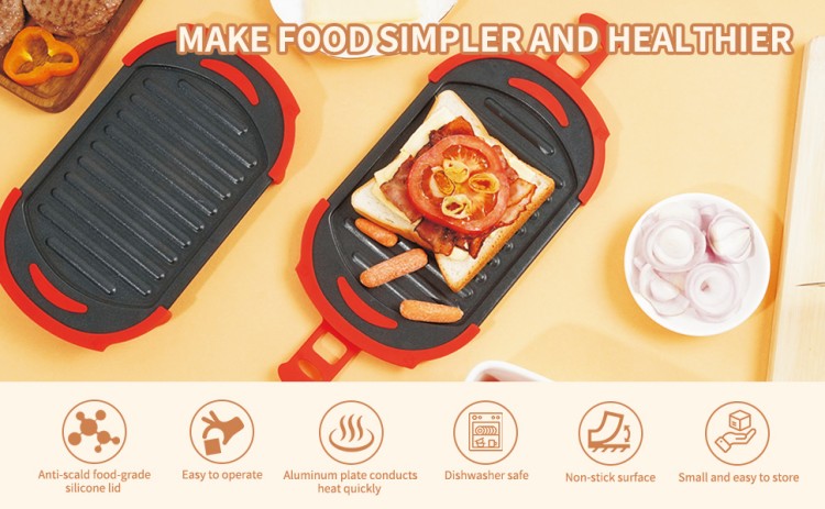 microwave grill tray crispy toast cooking appliance heat conduction surface