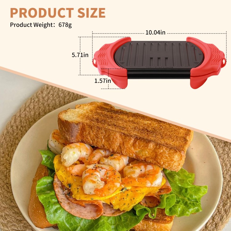 compact square microwave toaster grill tray kitchen storage space saving design